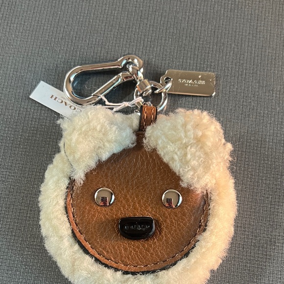 Coach Tan and Cream Bear Bag Charm - Picture 1 of 2